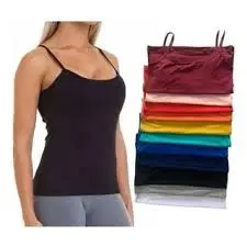 Regata Feminina básica blusinha com alça P M G GG