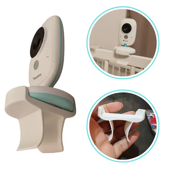 Suporte de Babá Eletrônica Para Berço Ajustável Flexível Baby Monitor Vb603 Universal Resistente