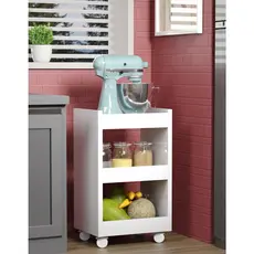 Armário Balcão Fruteira de Chão De Suporte C/ 4 Rodinhas Multiuso