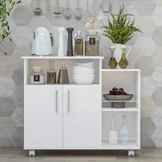 Fruteiras Multiuso Brancas MDP Click Forte Para Cozinha