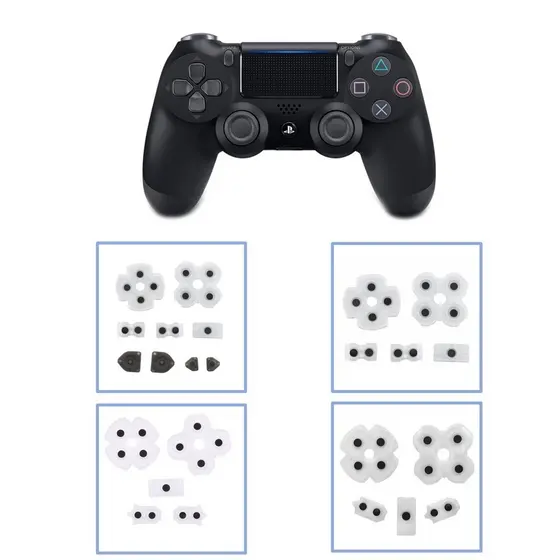 Kit Borrachas Condutivas Reparo Botões para Controle Playstation Ps4 Dualshock