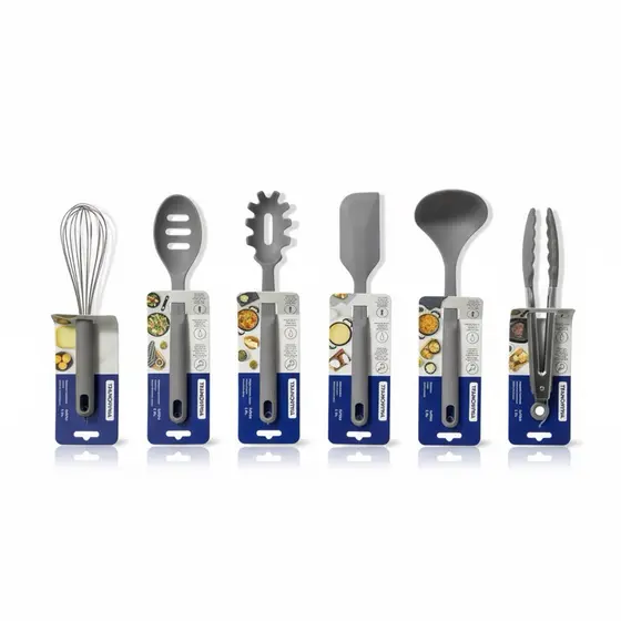Utensílios de Silicone Tramontina - Concha, Colher, Espátula, Pegador de Massa e Batedor