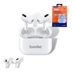 Fone de Ouvido Bluetooth Sem Fio TWS FON6694 – Áudio Estéreo - Basike - IPhone - Android - Sport