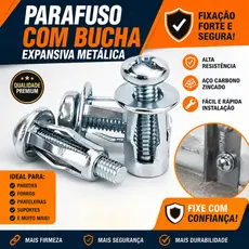 Rebite Grampo Parafuso de Expansão Metal Uso Geral Kits