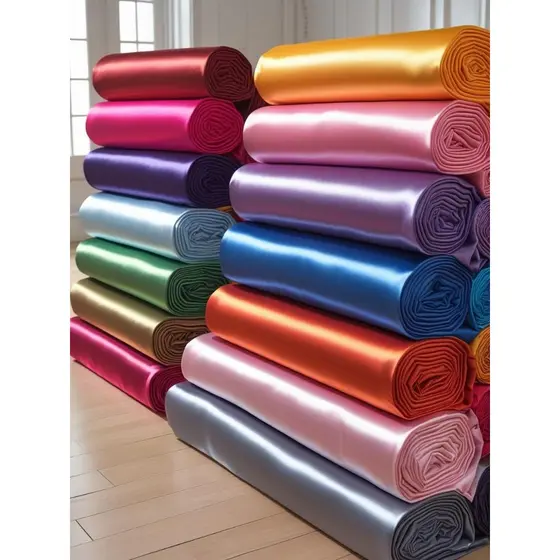 Cetim Luxo 2 Metros Tecido Brilhante Premium para Festa Roupa e Artesanato