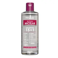 Água Micelar Demaquilante Colágeno e Pantenol 15em1 Mary Life 260ml