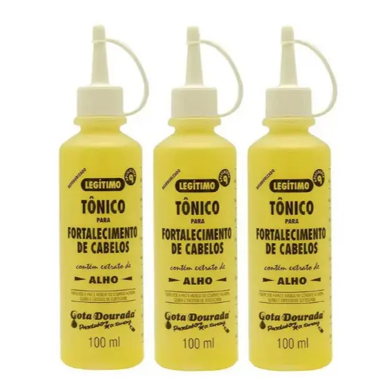 Kit 3 Tônicos de Alho 100ml Gota Dourada