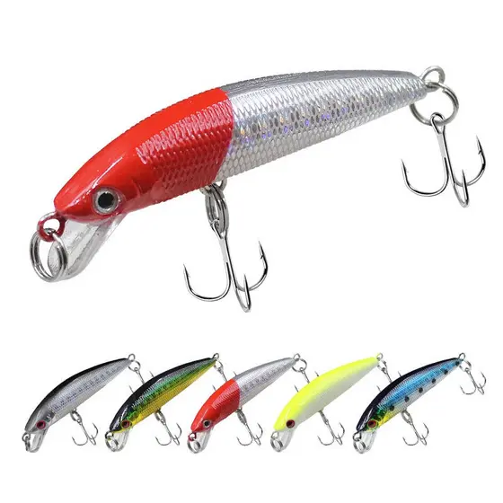 1pcs Isca De Pesca 4g / 6cm Isca De Afundamento Lento Isca Dura Artificial Para Lúcio De Truta Baixo