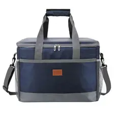 Bolsa Térmica Cooler 30L Impermeável Bag com Alça Praia Viagem Azul - WCT FITNESS