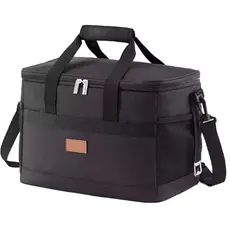 Bolsa Térmica Cooler 30L Impermeável Bag com Alça Praia Viagem Preta - WCT FITNESS