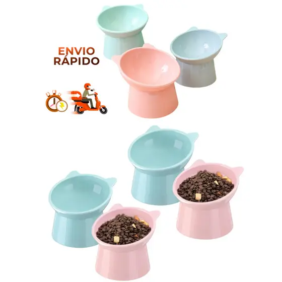 Kit 7 Comedouro/Bebedouro Postura Elevado Correta