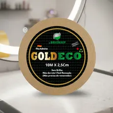 Fita Dupla Face Goldeco+ 10 Metros x 2.5cm Para Próteses Capilares E Perucas