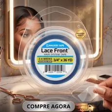 Fita Adesiva Walker Tape Azul Lace Front 36 metros X 1.9 cm Peruca Mega Hair e Prótese Capilar