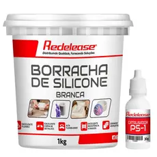 Borracha De Silicone: Branca Alta Flexibilidade para Moldes (Com Catalisador) [1,030 Kg]
