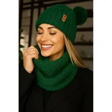 Conjunto Touca com Pompom + Cachecol Crochê Feminino | Feito à Mão | Inverno 2025 | Várias Cores