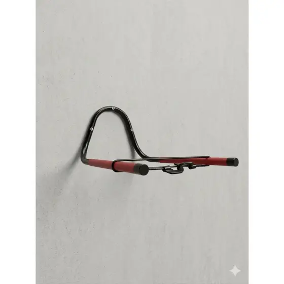 Suporte Horizontal Parede 2 Bikes Universal C/ Furo Cadeado Brinde Extensor