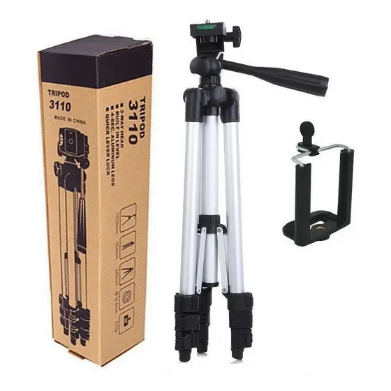 Tripe Profissional Celular Camera YouTuber Universal Suporte Ajustável BL3110
