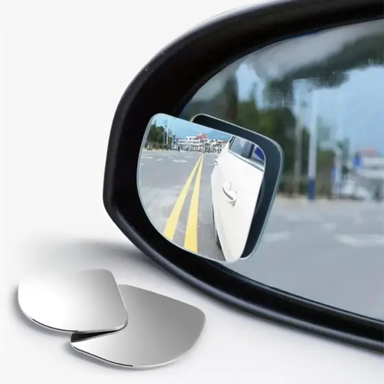 Espelho Ponto Cego Carro Moto Retrovisor Auxiliar 360 Graus Kit 2 Unidades Visão Ampla Segurança Automotiva - Tomóvi