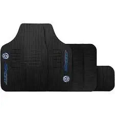 Tapetes Borracha Carro Logo Vw P/ Gol G2 G3 G4 G5 G6 G7