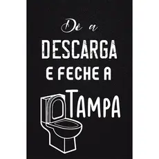 Placa Decorativa Banheiro Descarga 20x30