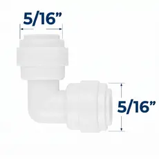 Conector Cotovelo Joelho Engate Rápido 5/16 X 5/16 – Adaptador para Filtro, Purificador e Mangueira