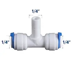 Conector T 1/4 x 1/4 x 1/4 Engate Rápido para Filtro