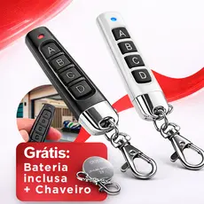 Kit 2 Controle Universal Portão Eletrônico 4 Botões