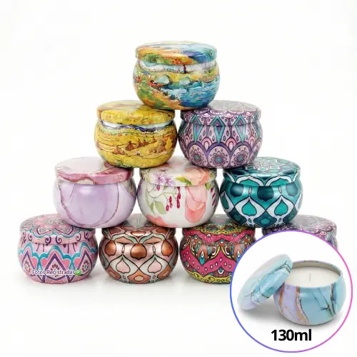 Kit 10 Latas Vazias Webox 130ml - Velas Artezanais Aromatica