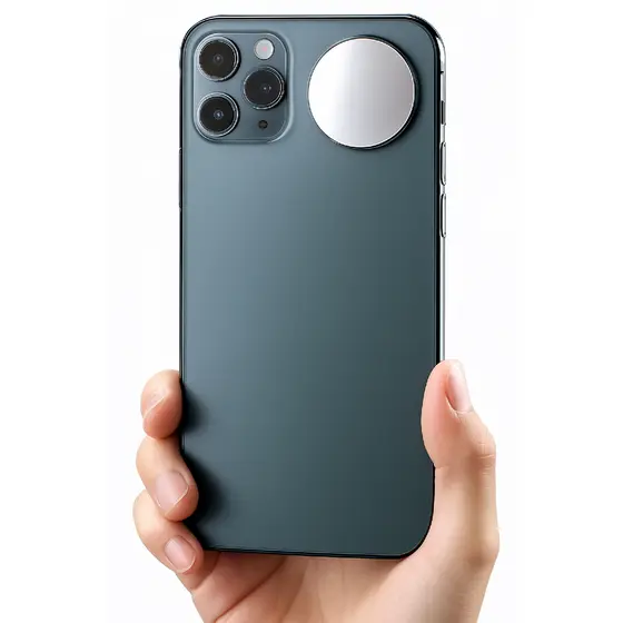 Espelho para Selfie para iPhone e Android Use Câmera Traseira Fotos Profissionais Ideal para Vlog Influencer YouTube