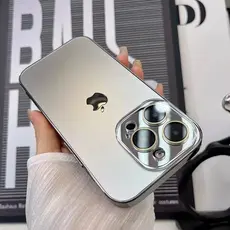 Capa de Vidro Titanium iPhone 15 14 13 12 11 com Proteção da Lente Traseira – Design Premium e Máxima Resistência