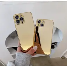 Capa dourada Luxo estilo Dubai case Para iPhone 11 13 14 15 16 Pro Max Espelhada Ouro Sofisticada Elegante Prata