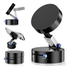 Suporte Magnético Celular Ventosa Vácuo 360° Giratório Dobrável Universal Carro Moto Banheiro Mesa Parede Forte Fixação