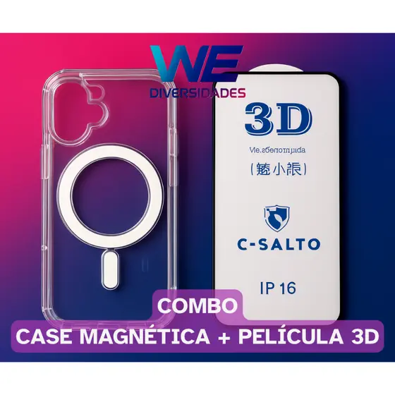 iPhone 16 Kit Capinha MagSafe + Película 3D