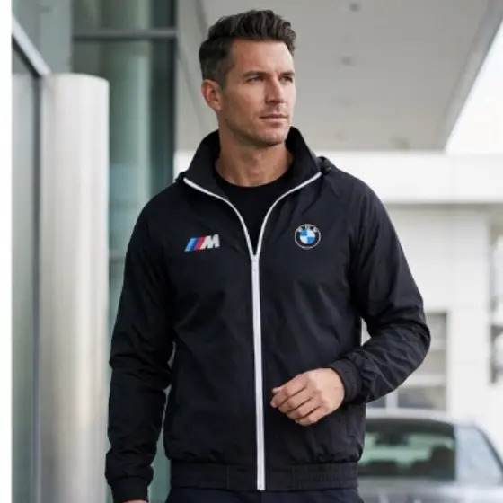 Corta Vento Masculino Feminino BMW Jaqueta  Em Tactel Com Zíper Motociclista Blusa De Friu Casaco