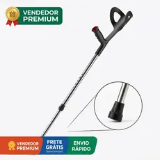 Muleta Canadense Ortopédica Suporta 130 Kg Com Altura Regulável para Idoso e Adultos Safe Medic