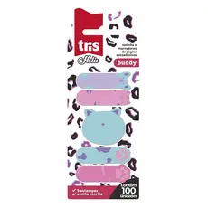 Kit Nota Autoadesivas Marcador De Página Holic Pets C/5 Blocos x 20 Fls  Tris