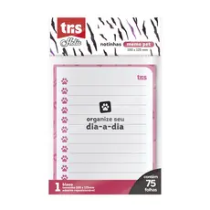 Notas Autoadesivas Memo Note Holic Pets com 75 Fls  Tris