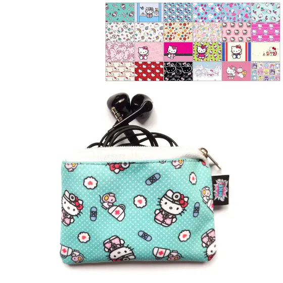 Porta Moedas / Batom / Fone / Cartão / Níquel / Bolsinha / Carteira / Mini Nécessaire Hello Kitty / Sanrio / Desenho
