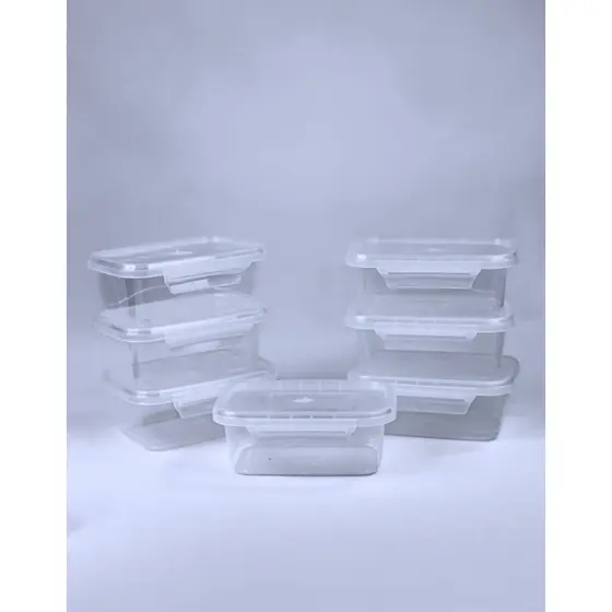 Kit 10 Marmitas Fitness Pote 750ml Freezer E Microondas Potes Plásticos Com Travas Grande REFORÇADO PLASTICOS