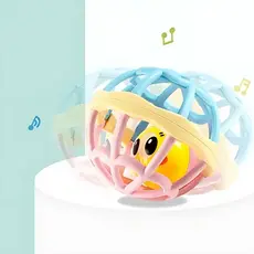 Brinquedos Bebê Chocalhos de silicone  Mordedor Infantil sino bolinha