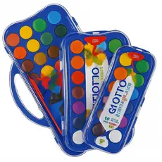 Aquarela Giotto Acquerelli + 1 e 2 pincéis 12/24/36 cores Pastilhas Profissionais Pintura Artística