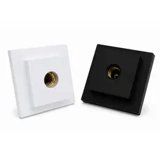 Luminária Plafon Branco Preto Lustre de Teto Quadrado Com Soquete Porcelana E27 para uso doméstico