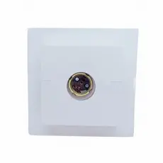 Luminária Plafon Branco Lustre de Teto Quadrado Com Soquete Porcelana E27