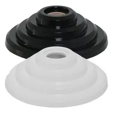 LUMINÁRIA PLAFON LUSTRE DE TETO PIRAMIDE REDONDO COM SOQUETE E-27 PARA USO DOMESTICO