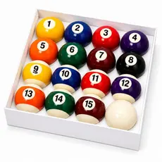 Jogo Bolas De Bilhar Sinuca 52mm Numeradas Coloridas e Branca 54mm