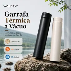 Garrafa Térmica 510ml Inox 304 a Vácuo – Quente/Frio, Antivazamento, Portátil para Café e Chá