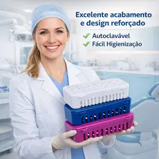 Estojo De Esterilização Caixa Organizadora em Autoclave Odontologia Manicure Podologia Médica - Nova OGP