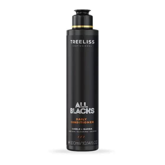 Condicionador Daily All Blacks 300ml Hidratação e Maciez - Treeliss Profissional