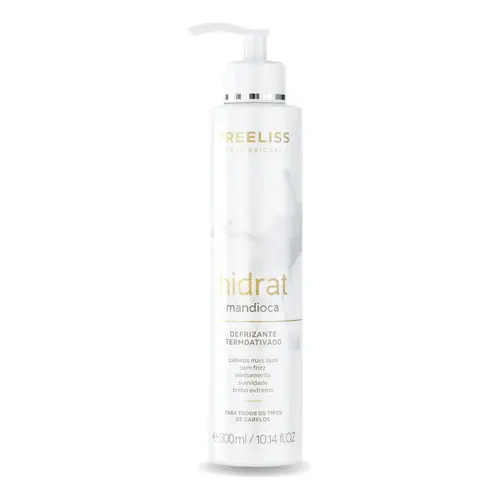 Defrizante Hidrat Mandioca 300ml Alinhamento e Brilho Capilar - Treeliss Profissional