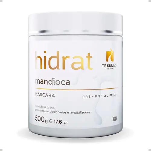 Máscara Hidrat Mandioca 500g Crescimento e Fortalecimento - Treeliss Profissional